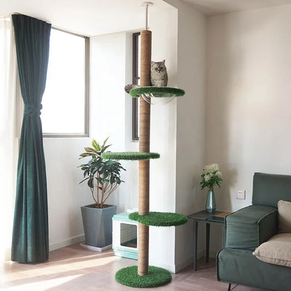 Cat Tree Floor To Ceiling Height Adjustable Tall 🐱