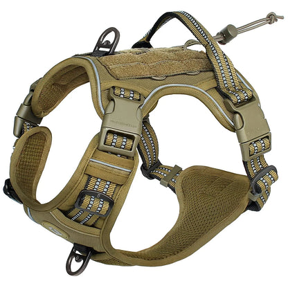 Elite Tactical No-Pull Dog Harness With Integrated Molle Ge