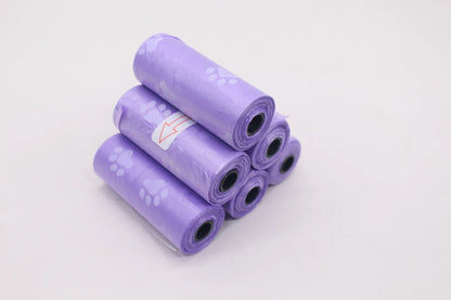 Biodegradable Dog Poop Bags 1/3/5/10/15Rolls Outdoor Cleaning Waste Bag with Breakpoint, Puppy Cat Animal Stool Bag Pet Supplies - Purrfect Pet Kingdom