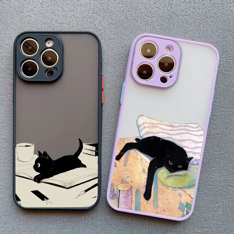Funny Cat Daily Life Phone Case For iPhone 11 Case iPhone 12