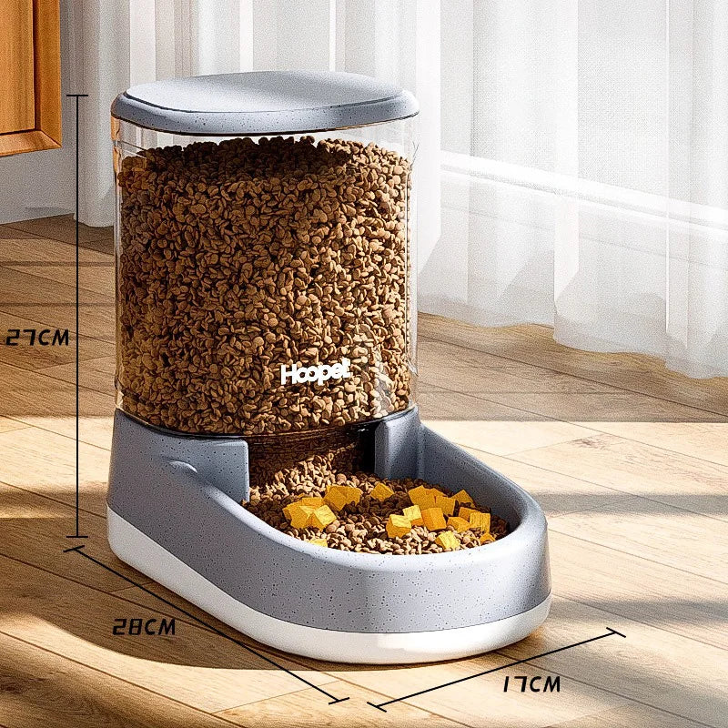 Cat Food HOOPET Feeding Drinker Large Capacity Automatic - gallery product image for cat food