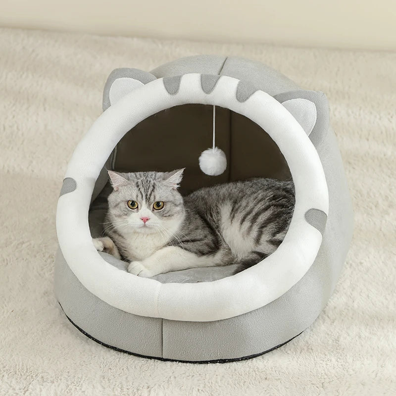 Cat Cave Bed – Washable Cat Bed & Cozy Hideaway - WTN Essentials