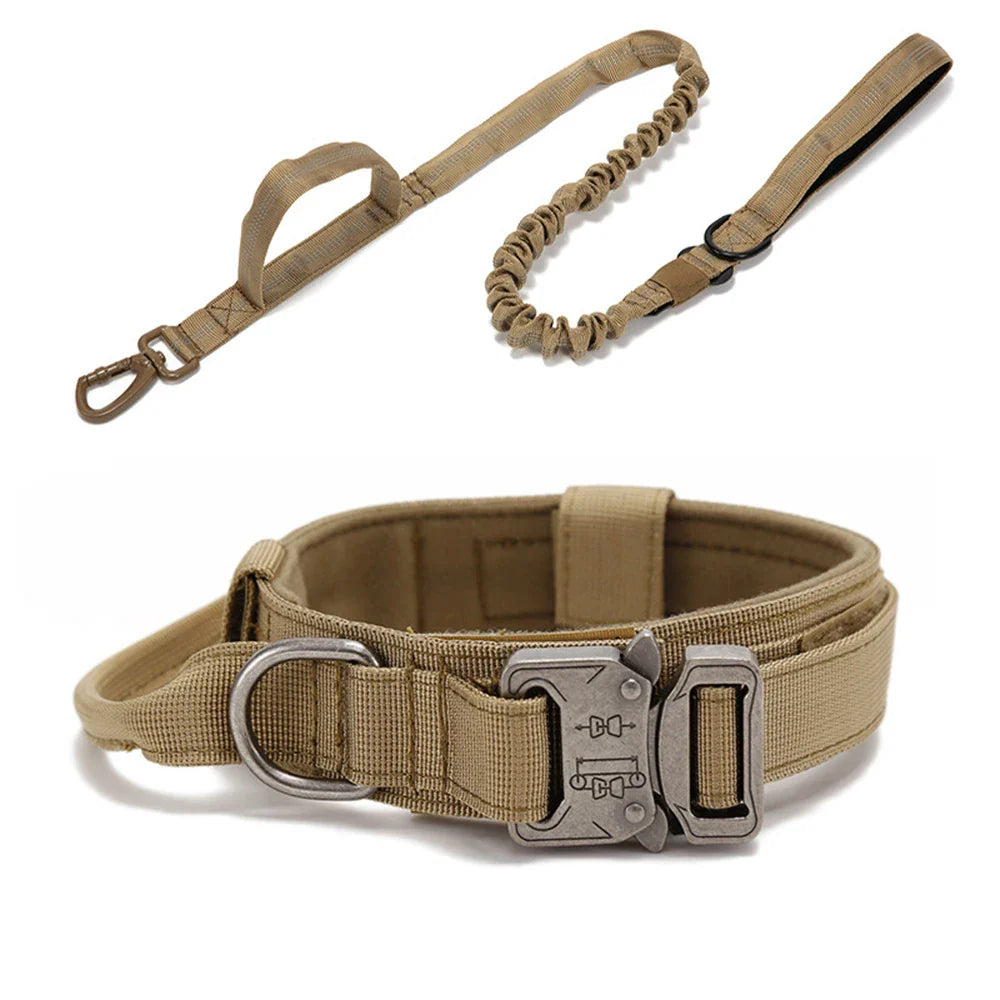 Durable Nylon Dog Collar & Reflective Leash Set – Tactical Training - WTN Essentials