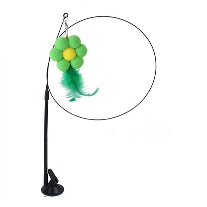 Realistic Bird Cat Toy - Interactive Feather Hunt