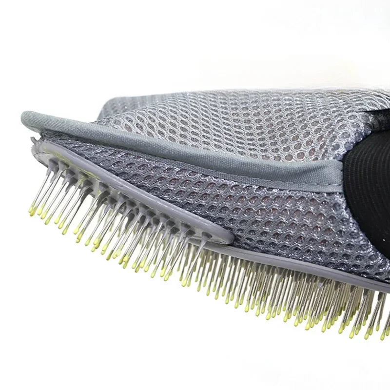 Pet Grooming Glove Hair Removal & Bathing 🧤