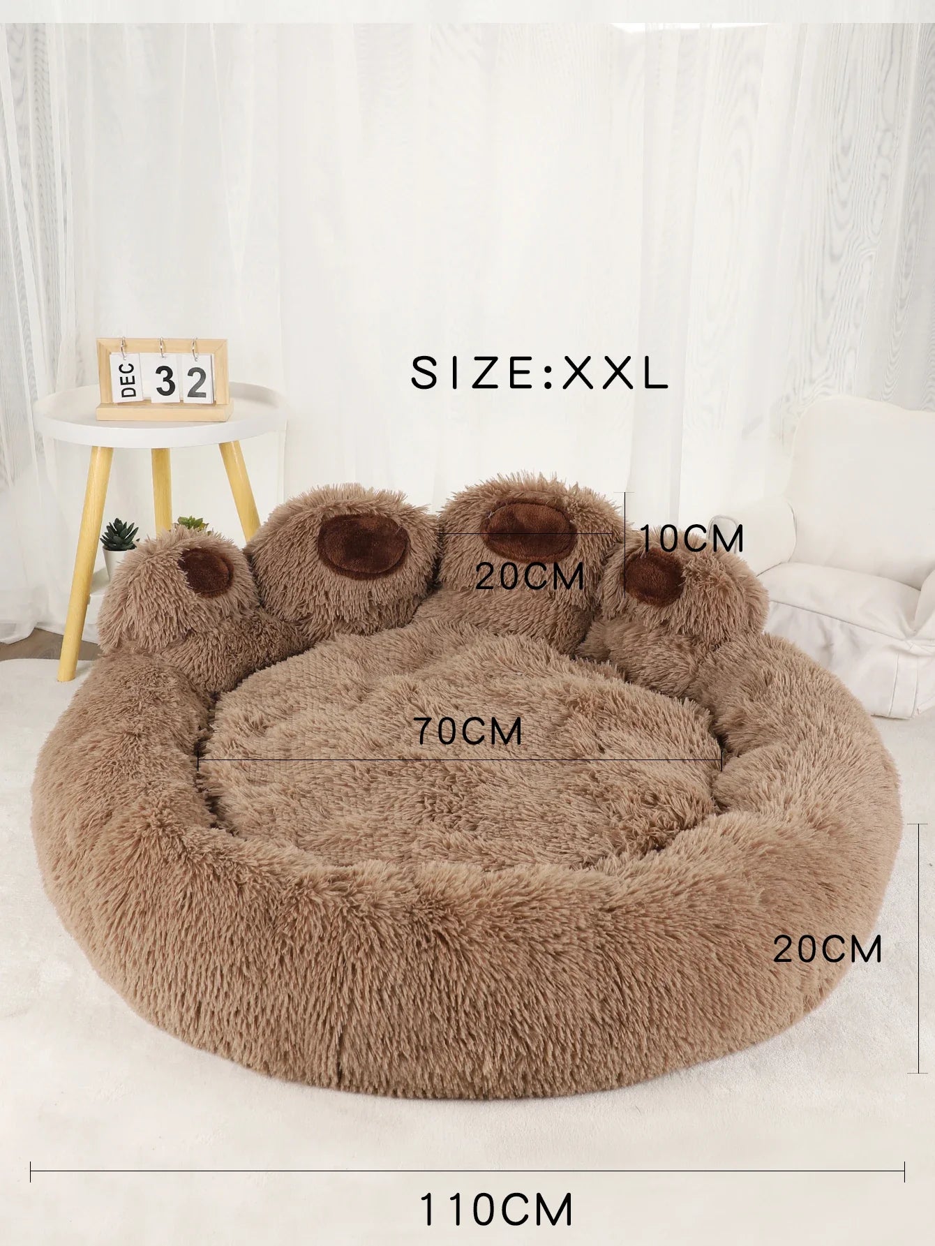 Fluffy Dog Bed Large Pet Products Dogs Beds Small Sofa - Pet Beds - TrustyTrade LLC