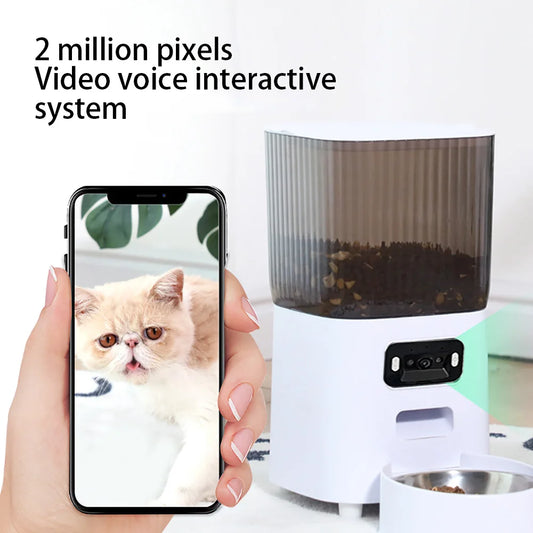 Furpipi 8L Smart Automatic Cat Feeder 1080P HD Camera 5G WiFi