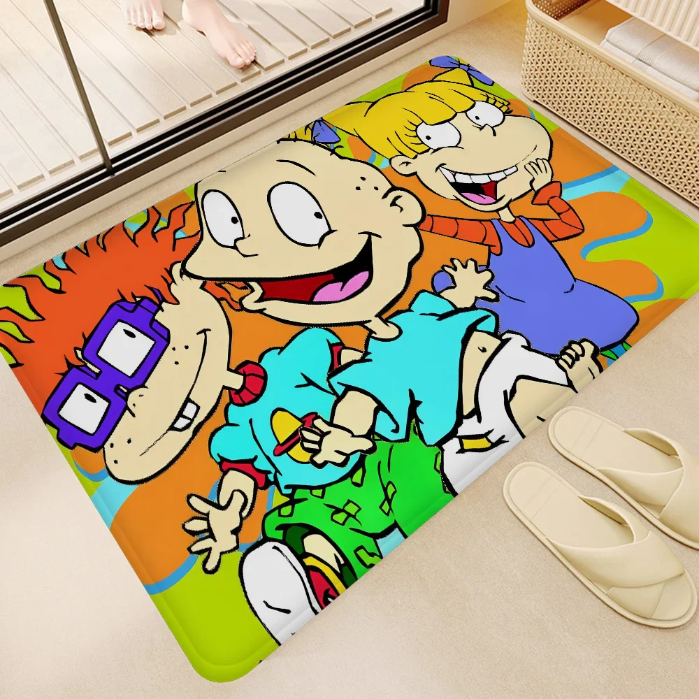 R-Rugrats Hallway Carpet Non-Slip Laundry Room Mat Laundry Decor Balcony Child Living Room Toilet Rug