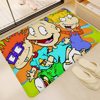 R-Rugrats Hallway Carpet Non-Slip Laundry Room Mat Laundry Decor Balcony Child Living Room Toilet Rug