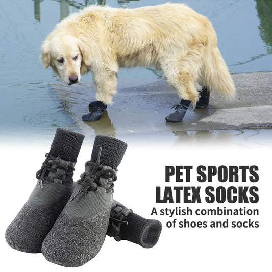 No-Fall-Off Summer Dog Shoes - Breathable Soft Sole Puppy Footwear