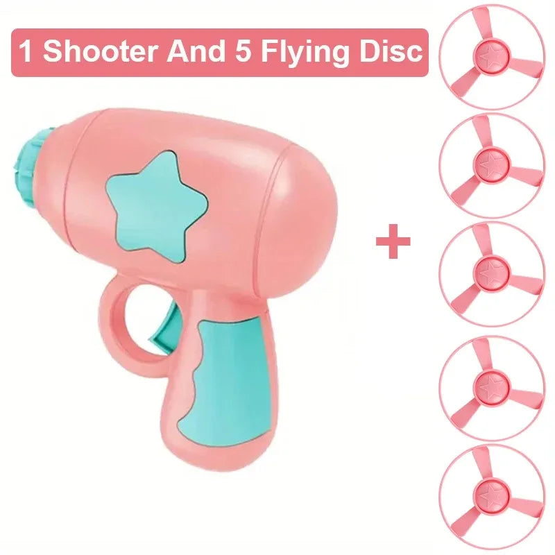 Interactive Cat Toy – Flying Disc Shooting Gun - WTN Essentials - Pink - 14:1052#Pink