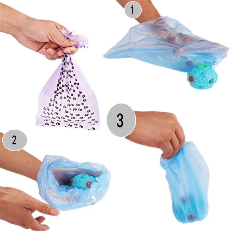 New Dog Poop Bag for Dog Pets Waste Garbage Bags Carrier Biodegradable Clean - up BagWaste Pick Up Clean Bag for Dog - Purrfect Pet Kingdom