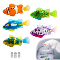Cat Toy LED Inductive Interactive Swimming Robot Fish Toys