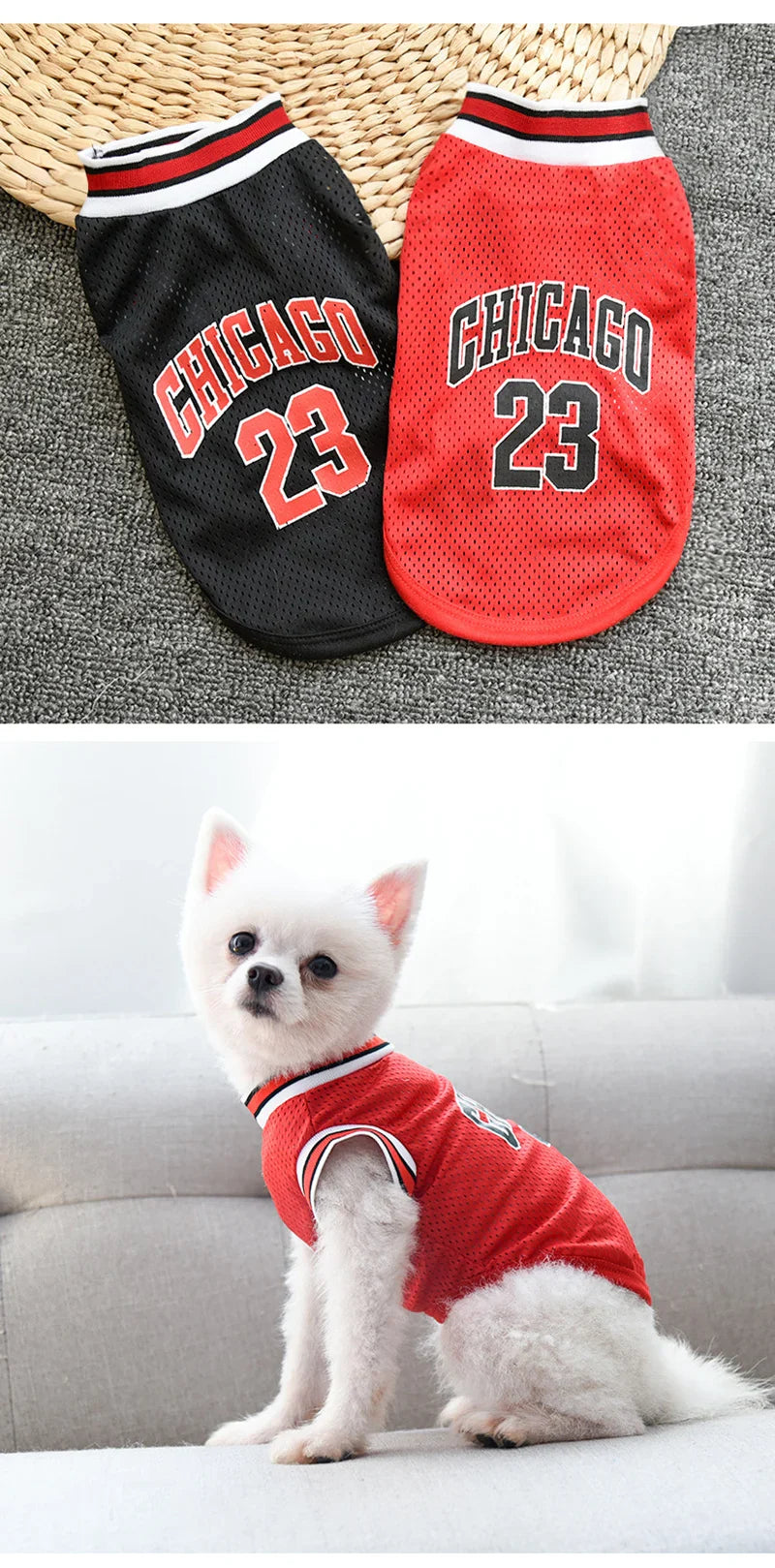 Breathable Dog Basketball Jersey - Purrfect Pet Kingdom