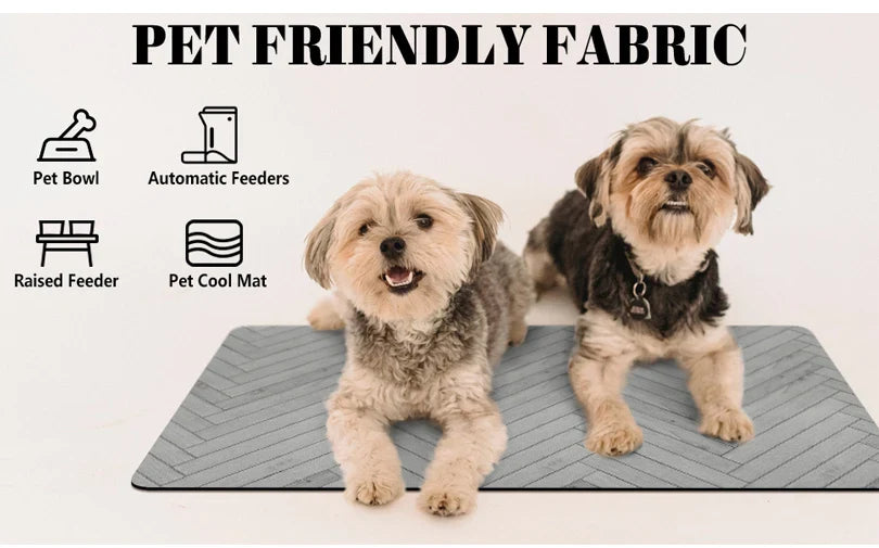 Absorbent Pet Feeding Mat with Waterproof Backing for Dogs & Cats - WTN Essentials