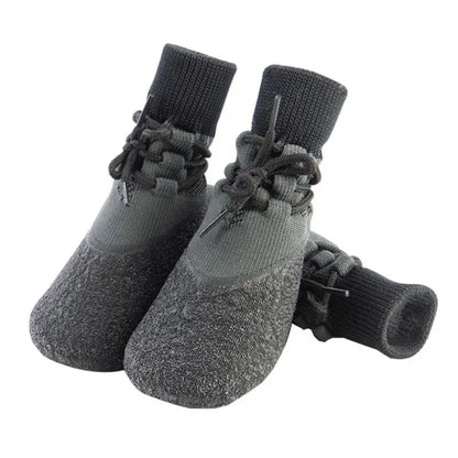 No-Fall-Off Summer Dog Shoes - Breathable Soft Sole Puppy Footwear