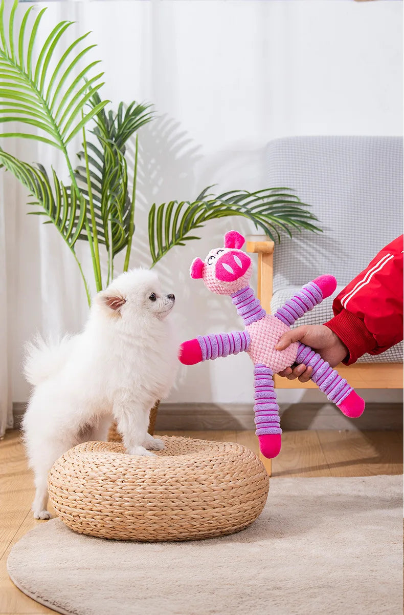 Indestructible Large Dog Squeaky Toy - Dental Chew & Training - Purrfect Pet Kingdom