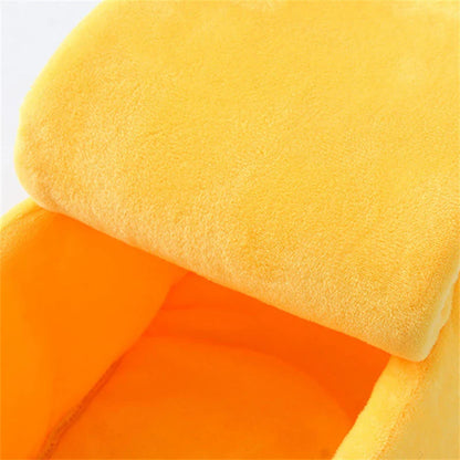 Banana-Shaped Cat Bed - Funny & Cozy Pet House