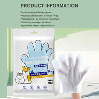 Pet Cleaning Gloves – Wash-Free Bath Wipes for Cats & Dogs