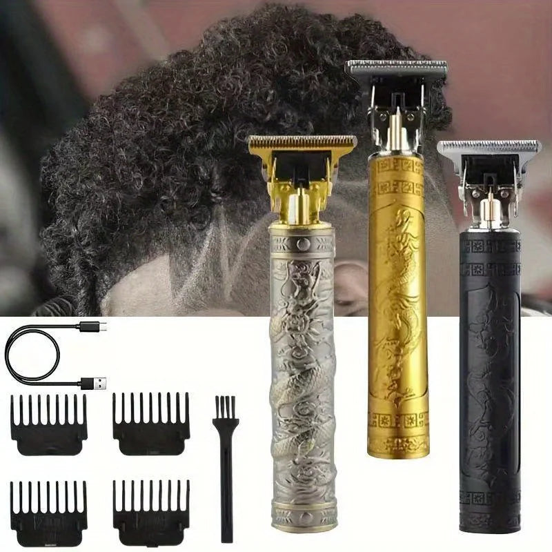 High-Power Electric Clippers Designed for Barbershops, Ideal for Shaving And Trimming with USB Charging.