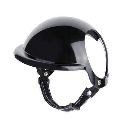 Cool Black Pet Dog Bicycle Safety Hat Adjustable Straps Helmets - Pets - THRIXINE