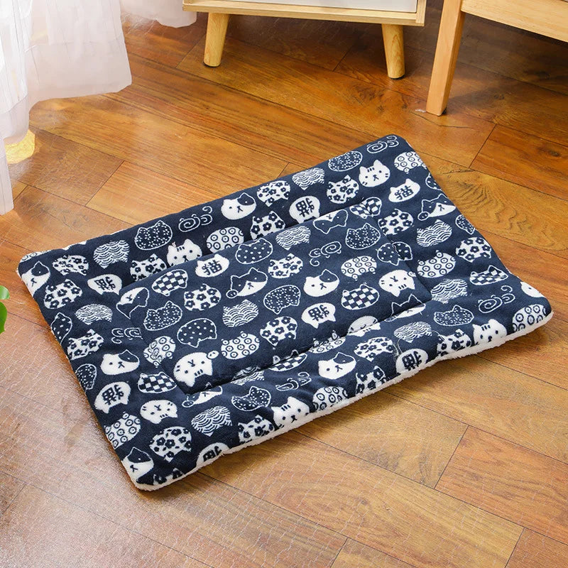 Flannel Pet Sleeping Mat & Dog Bed – Soft, Washable, and Durable - WTN Essentials