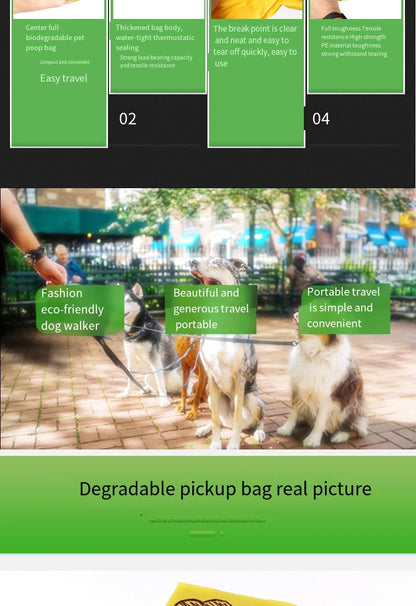 Dog Poop Bags Disposable Biodegradable Environmentally Friendly Garbage Bags Doggie Outdoor Home Clean Bag bolsas caca perro - Purrfect Pet Kingdom
