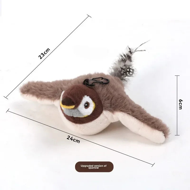 Cat Interactive Toys - Catnip Electric Bird Touch-Activated USB Rechargeable - Purrfect Pet Kingdom