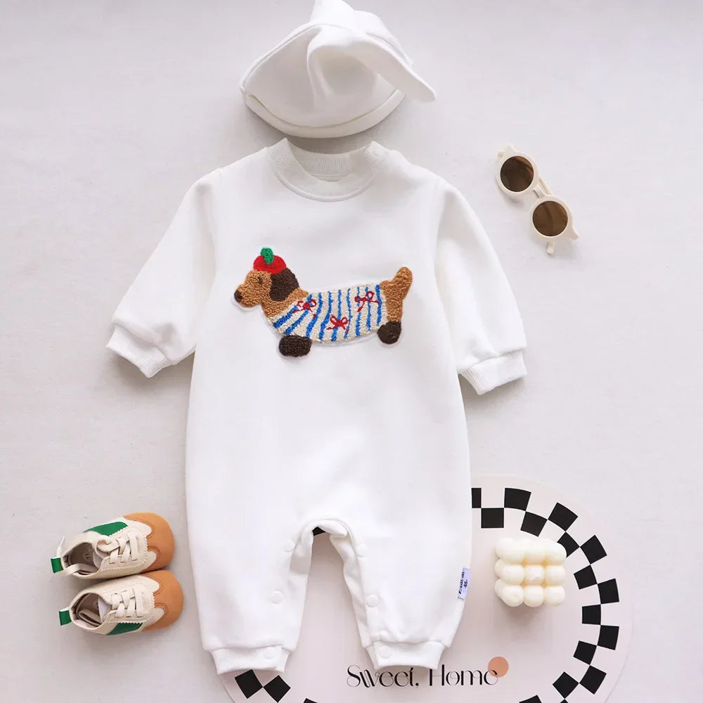 Family Funny Sweatshirt Cute Dog Print - Parent-Child Matching Clothes Father Mother Daughter Son - Purrfect Pet Kingdom