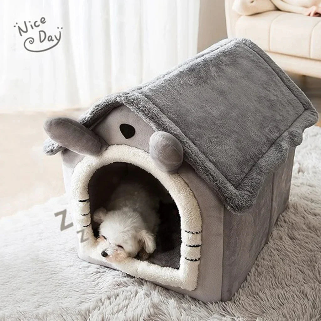 Folding houses for small and medium sized dogs - Cat Beds - TrustyTrade LLC - L - Long gray ears - 14:10#Long gray ears;5:361385