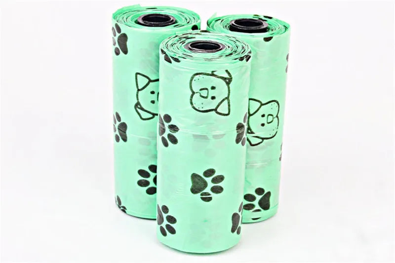 New Dog Poop Bag for Dog Pets Waste Garbage Bags Carrier Biodegradable Clean - up BagWaste Pick Up Clean Bag for Dog - Purrfect Pet Kingdom