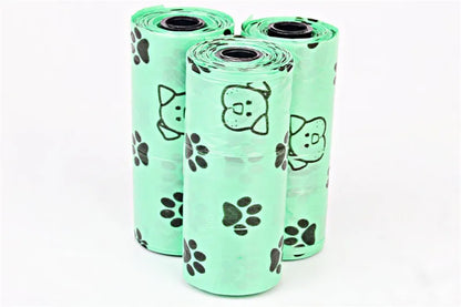 New Dog Poop Bag for Dog Pets Waste Garbage Bags Carrier Biodegradable Clean - up BagWaste Pick Up Clean Bag for Dog - Purrfect Pet Kingdom