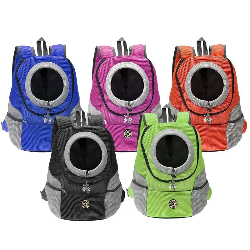 Double Shoulder Pet Carrier Backpack – Breathable Travel Dog Bag - WTN Essentials