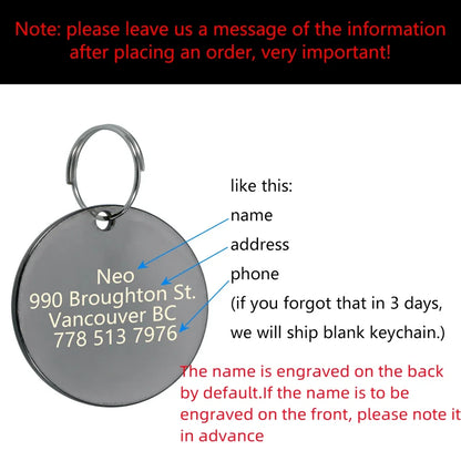 Custom Pet ID Tag - VIP Engraved Safety Nameplate