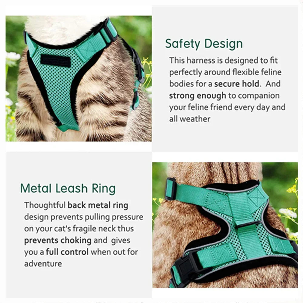 Escape-Proof Cat Harness & Leash Set - Purrfect Pet Kingdom