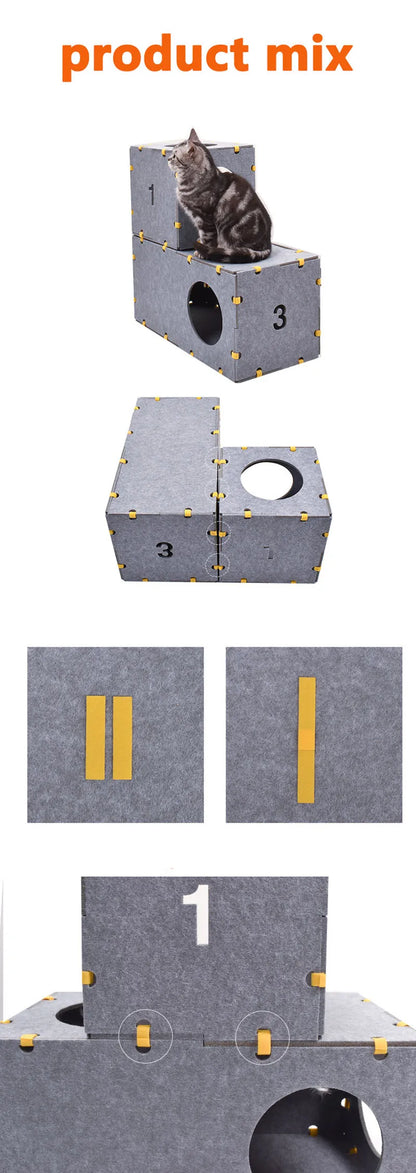 Cat Amusement Park Game Climbing Cubes 🐱