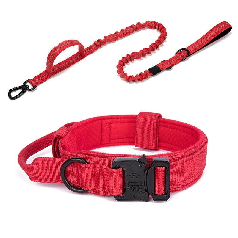 Durable Nylon Dog Collar & Reflective Leash Set – Tactical Training - WTN Essentials