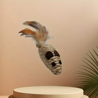 Sisal Mouse Cat Toy – Bite-Resistant Interactive Plush