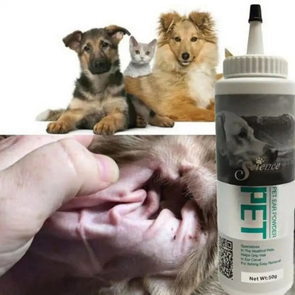 Pet Ear Cleaning Powder Dog Cat Ear Care Hair Removal 👂