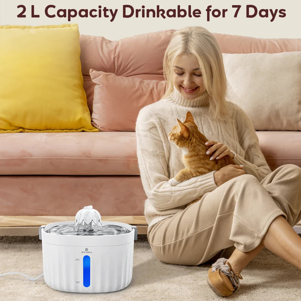 Cat Bed APETDOLA Water Fountain Automatic Water Dispenser - gallery product image for cat bed