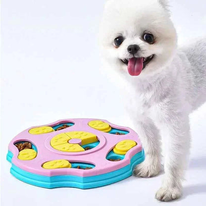 Interactive Dog Puzzle Slow Feeder Treat Toy for Mental Play