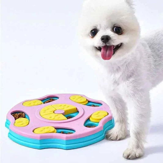 Interactive Dog Puzzle Slow Feeder Treat Toy for Mental Play