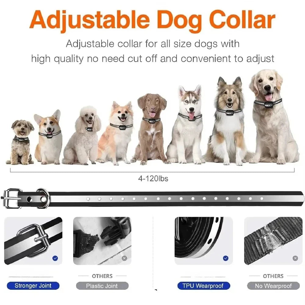 1000m Rechargeable Dog Training Collar With Remote Control