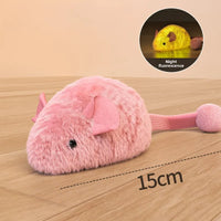Interactive Plush Mouse Cat Toys Simulation Mice Kitten