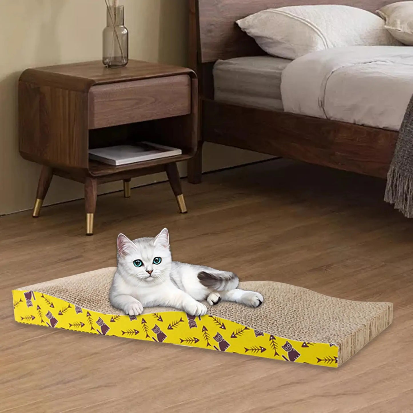 Cat Scratching Board Bed – Cardboard Scratch Pad & Nest for Cats - WTN Essentials