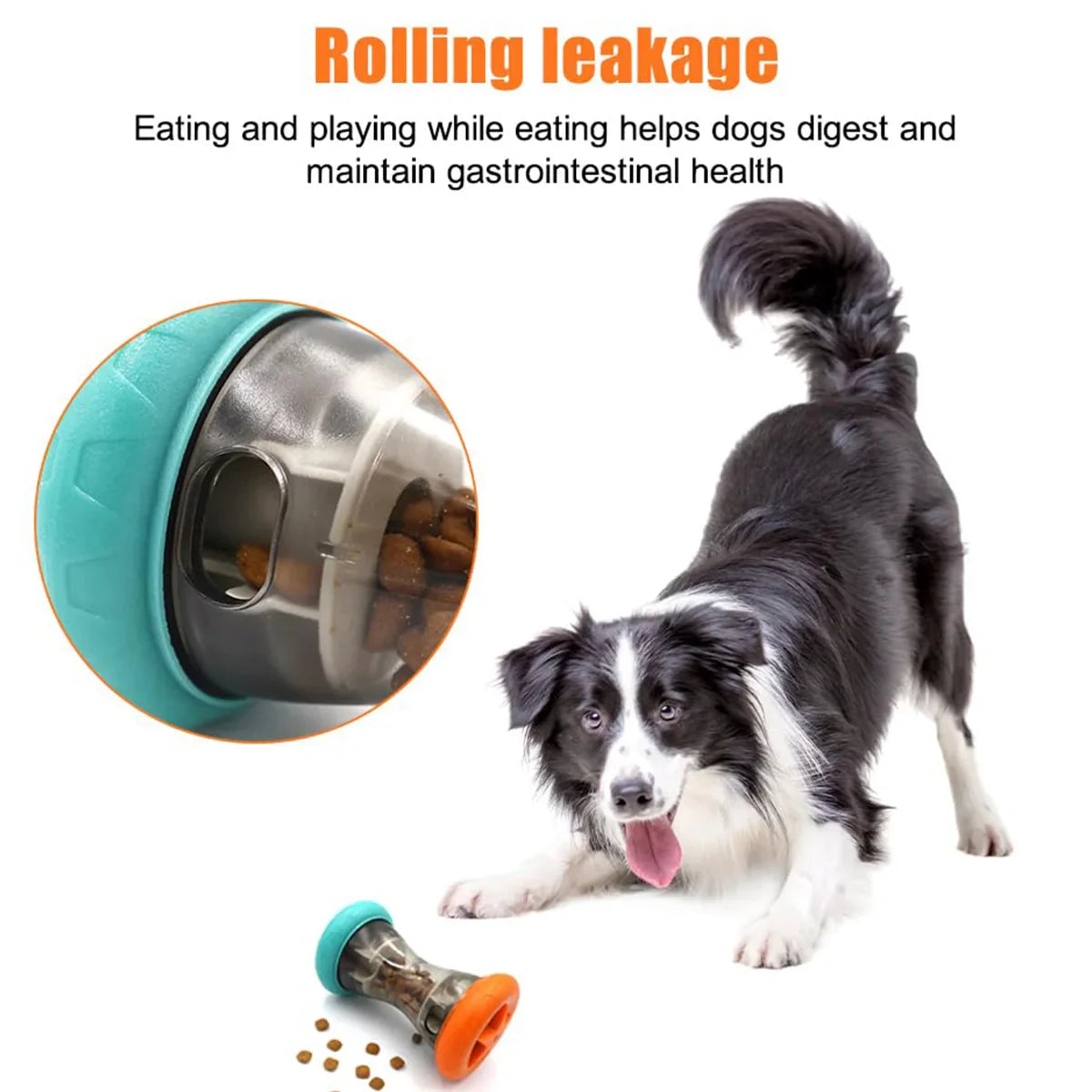 Interactive Dumbbell Treat Puzzle Toy for Dogs and Cats
