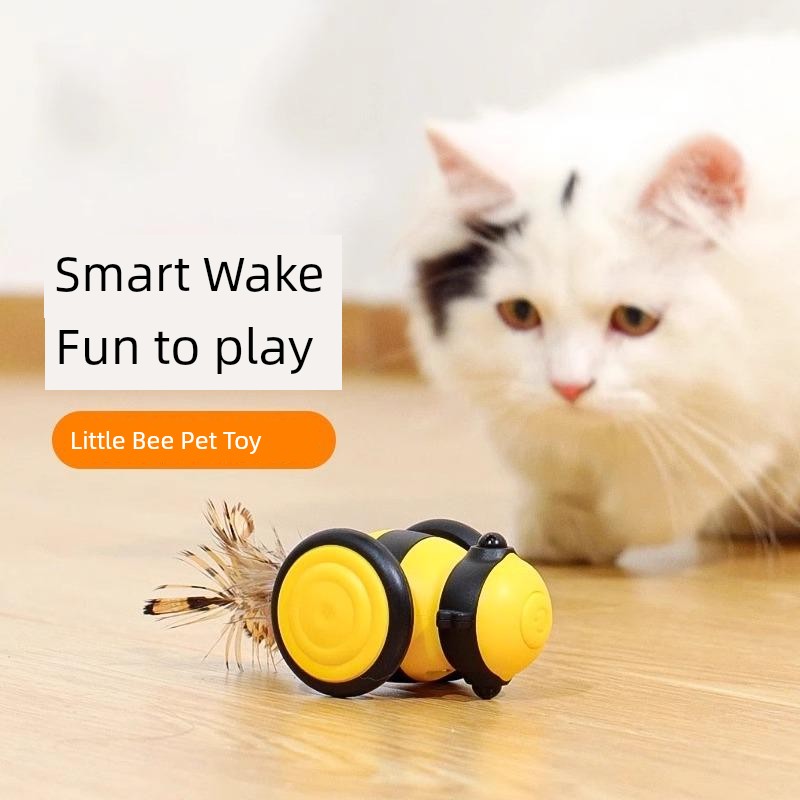 Smart Electric Cat Toy - Little Bee Running Car Teaser