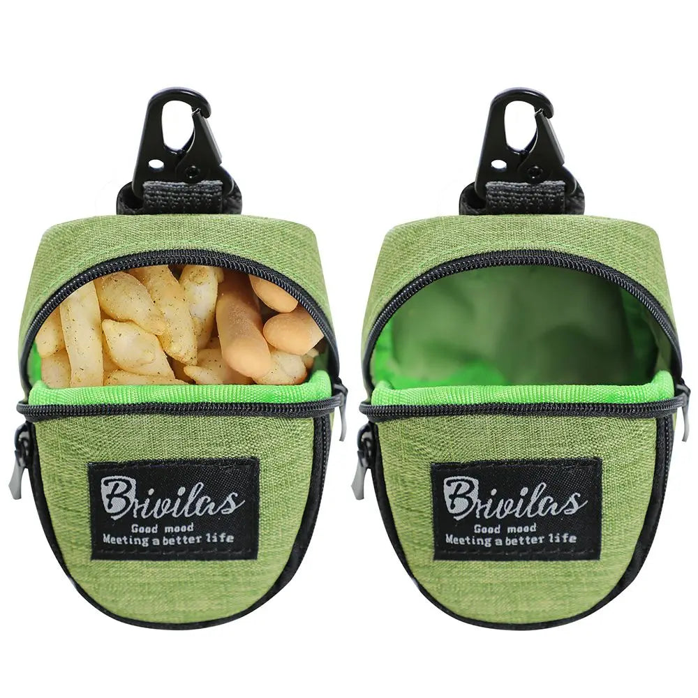 Portable Dog Treat Pouch – Training & Travel Bag with Poop Dispenser - WTN Essentials