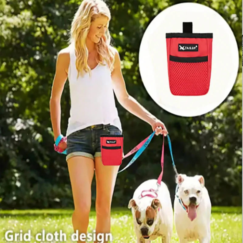 Pet Dog Training Treat Pouch – Puppy Snack Reward Waist Bag for Obedience & Agility Training