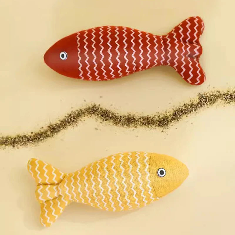 Catnip Fish Toy – Interactive Plush Simulation Fish for Cats & Kittens - WTN Essentials